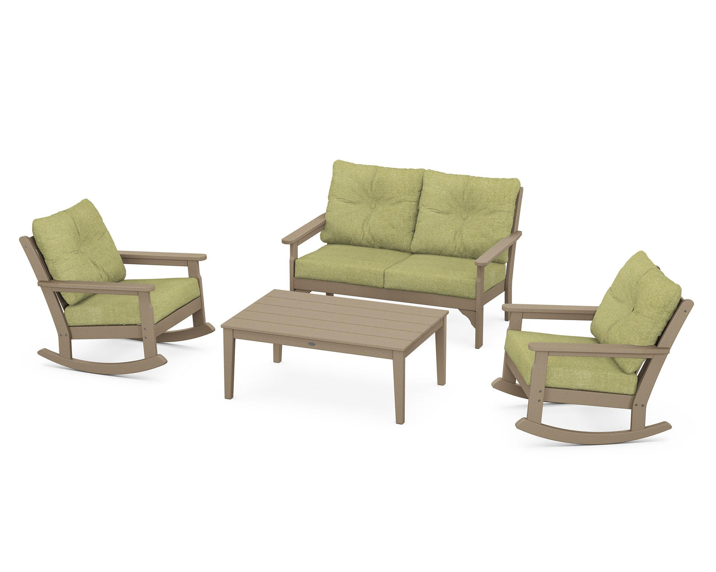 Vineyard 4-Piece Deep Seating Rocking Chair Set