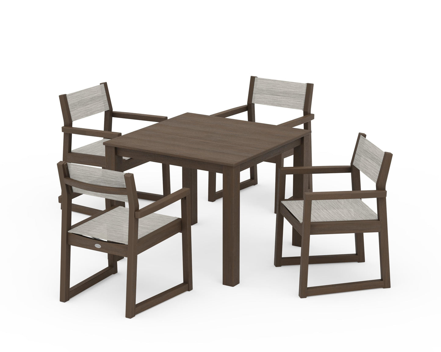 EDGE Sling Arm Chair 5-Piece Parsons Dining Set