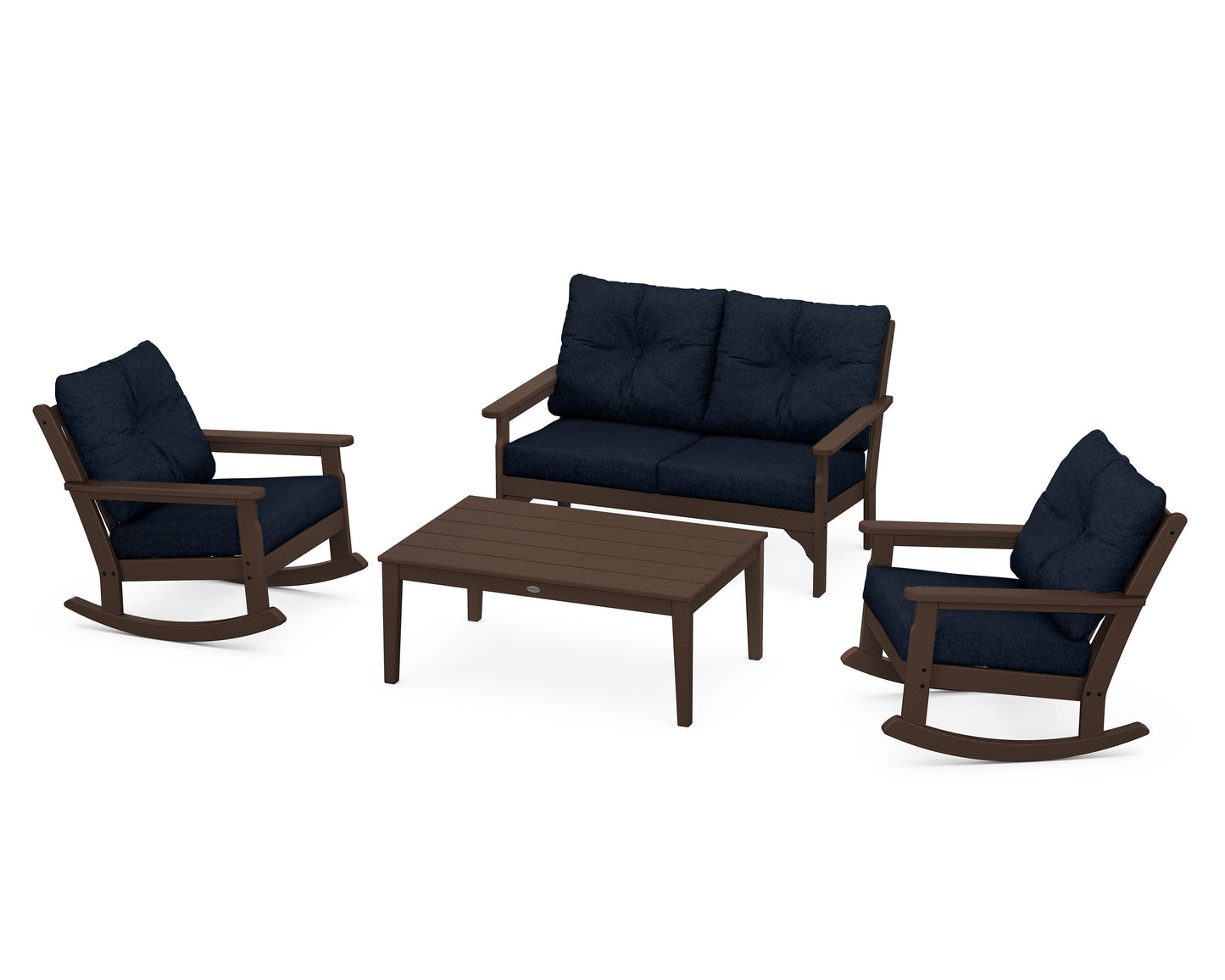 Vineyard 4-Piece Deep Seating Rocking Chair Set