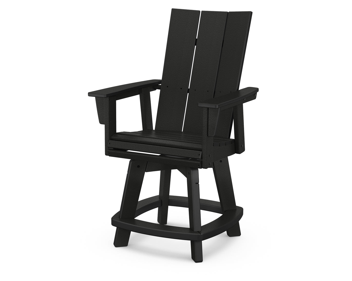 Modern Curveback Adirondack Swivel Counter Chair