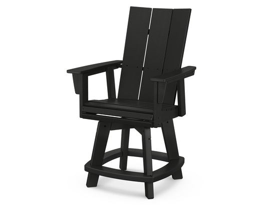 Modern Curveback Adirondack Swivel Counter Chair