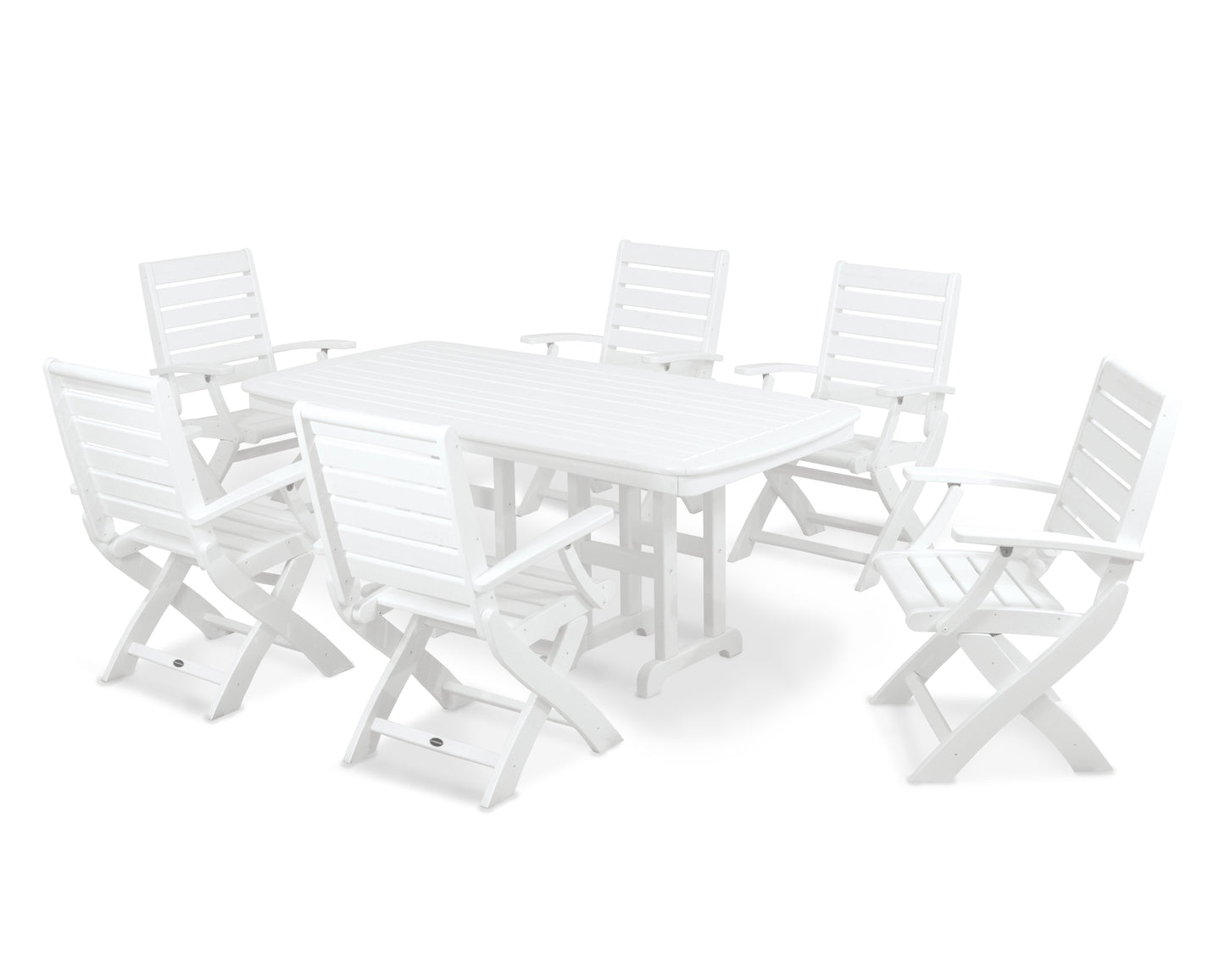 Signature Folding Chair 7-Piece Dining Set