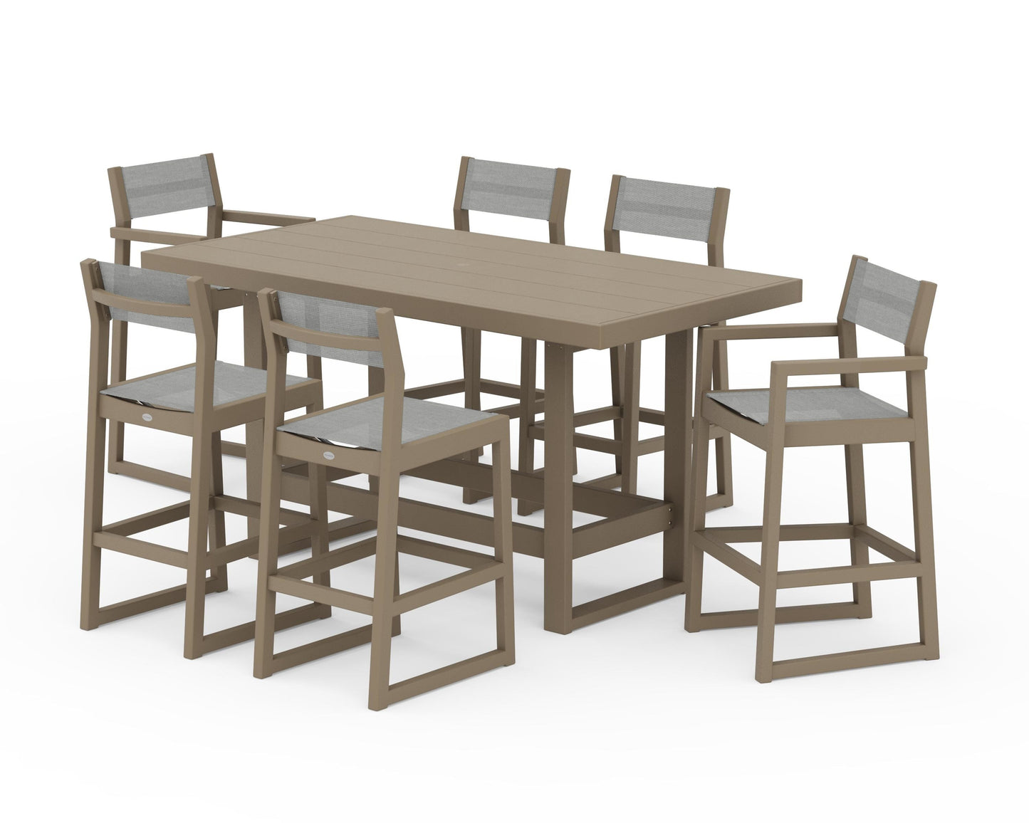 EDGE Sling 7-Piece Bar Table Set