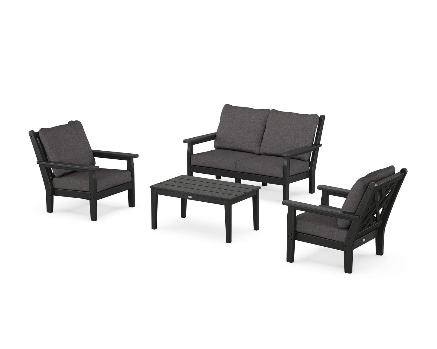 Chippendale 4-Piece Deep Seating Set with Loveseat