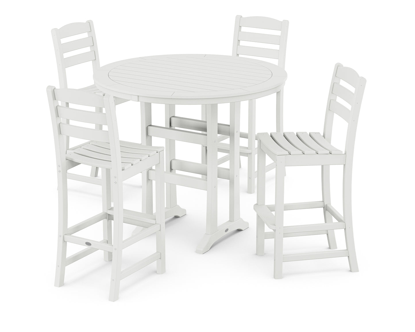 La Casa Caf‚ 5-Piece Side Chair Bar Dining Set