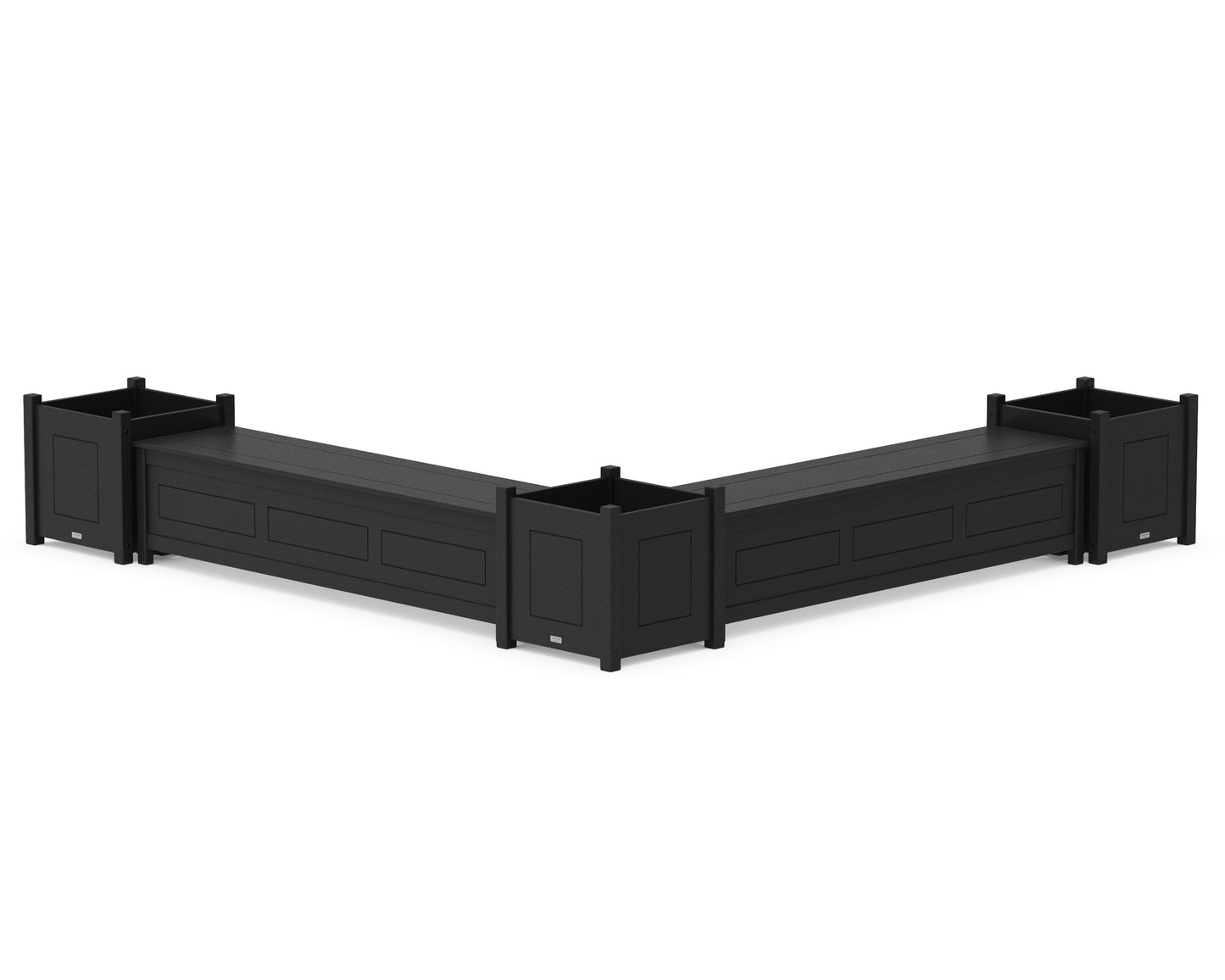 72" Country Living L- Shaped Planter Storage Bench Corner Set- Large