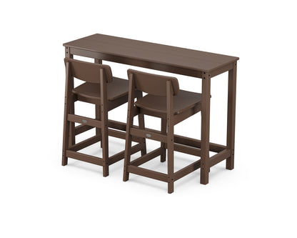 Modern Studio Urban Lowback Counter Chair 3-Piece Balcony Set