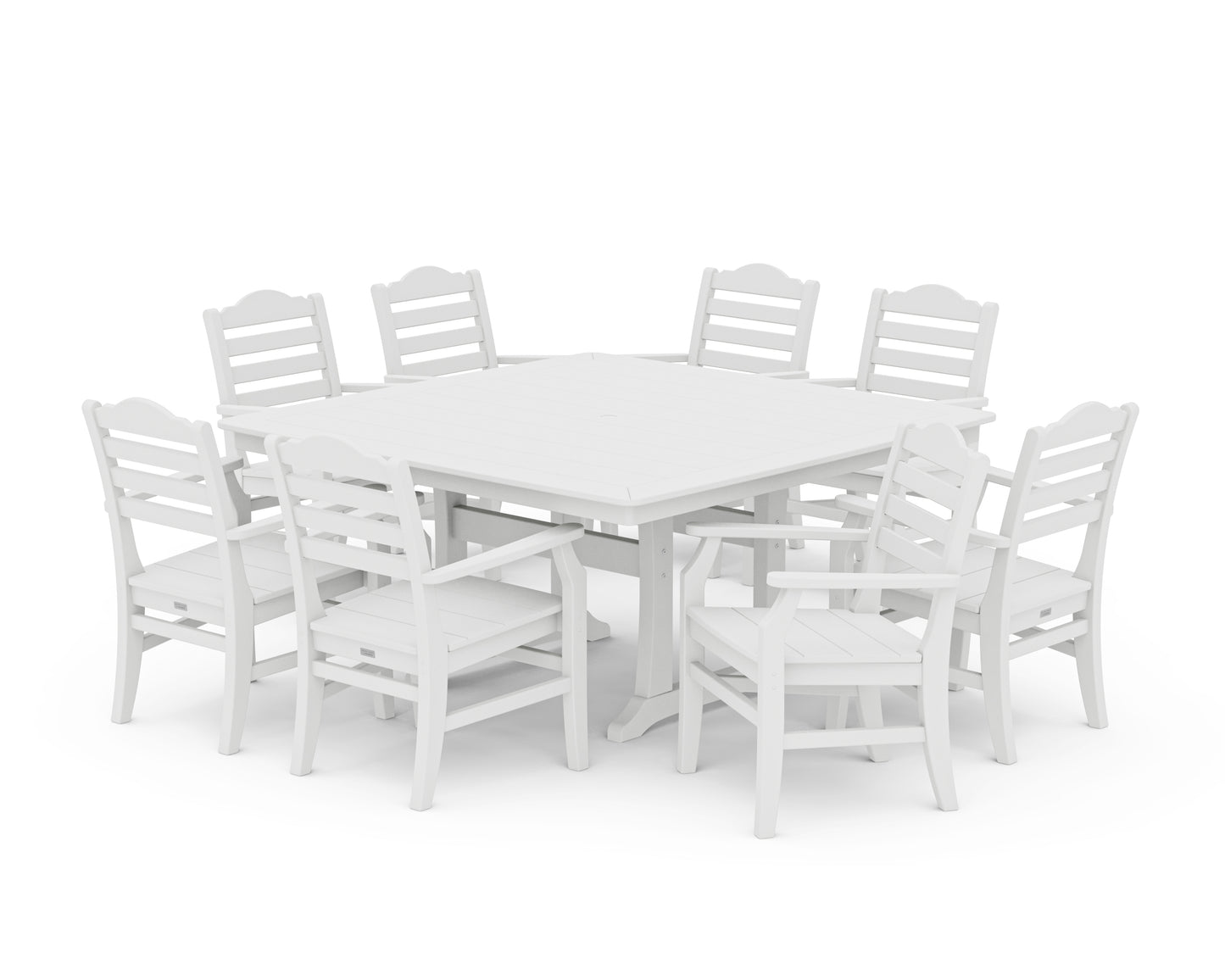 Savannah 9-Piece Square Dining Set with Trestle Legs