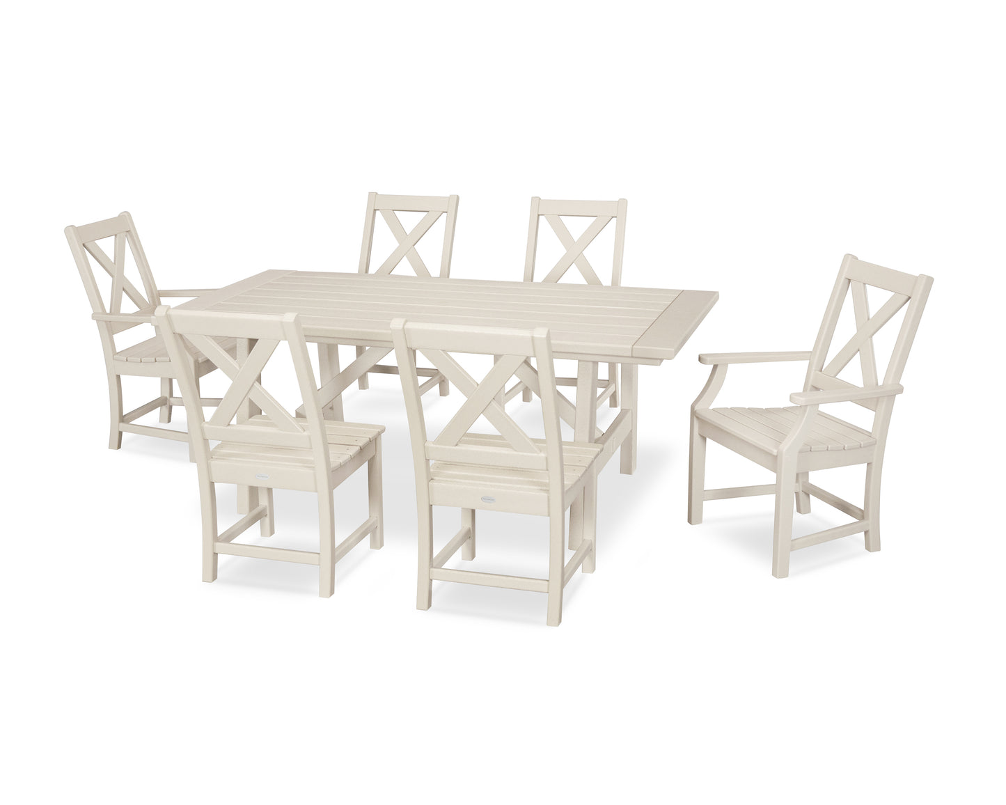 Braxton 7-Piece Rustic Farmhouse Dining Set