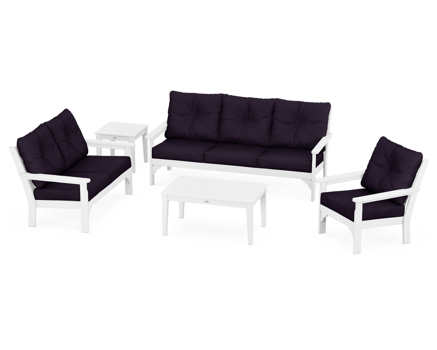 Vineyard 5 Piece Deep Seating Set