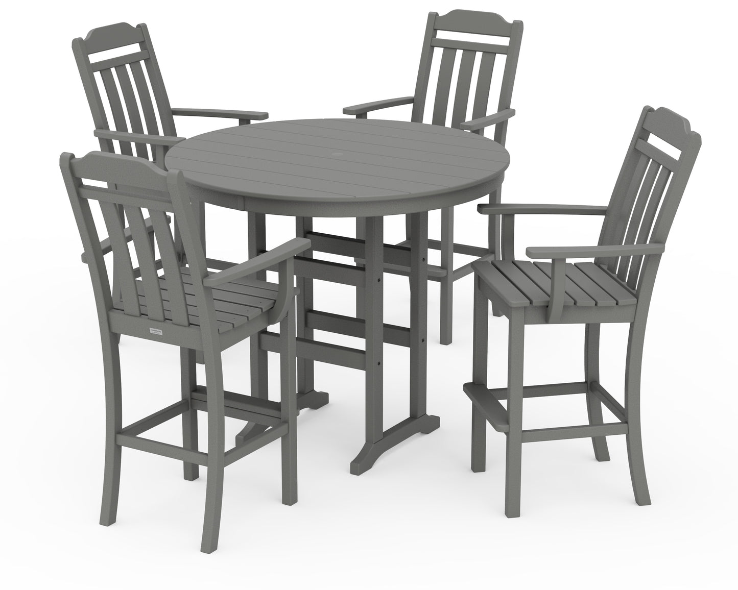 Cottage 5-Piece Round Farmhouse Bar Set