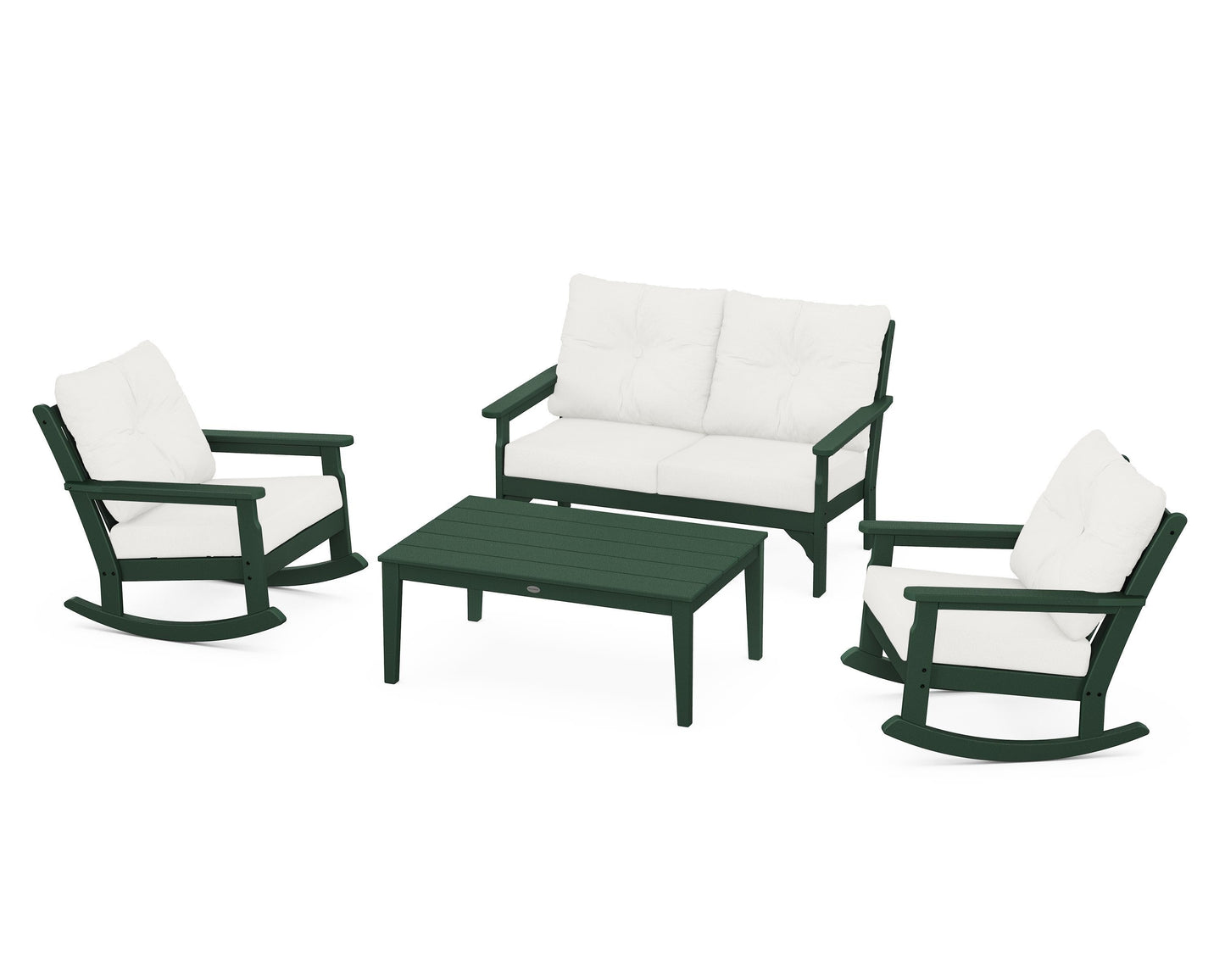 Vineyard 4-Piece Deep Seating Rocking Chair Set