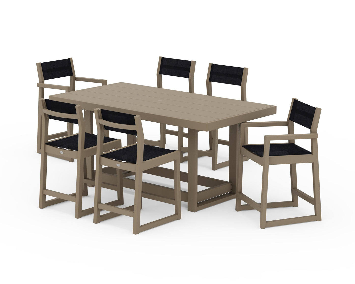 EDGE Sling 7-Piece Counter Table Set