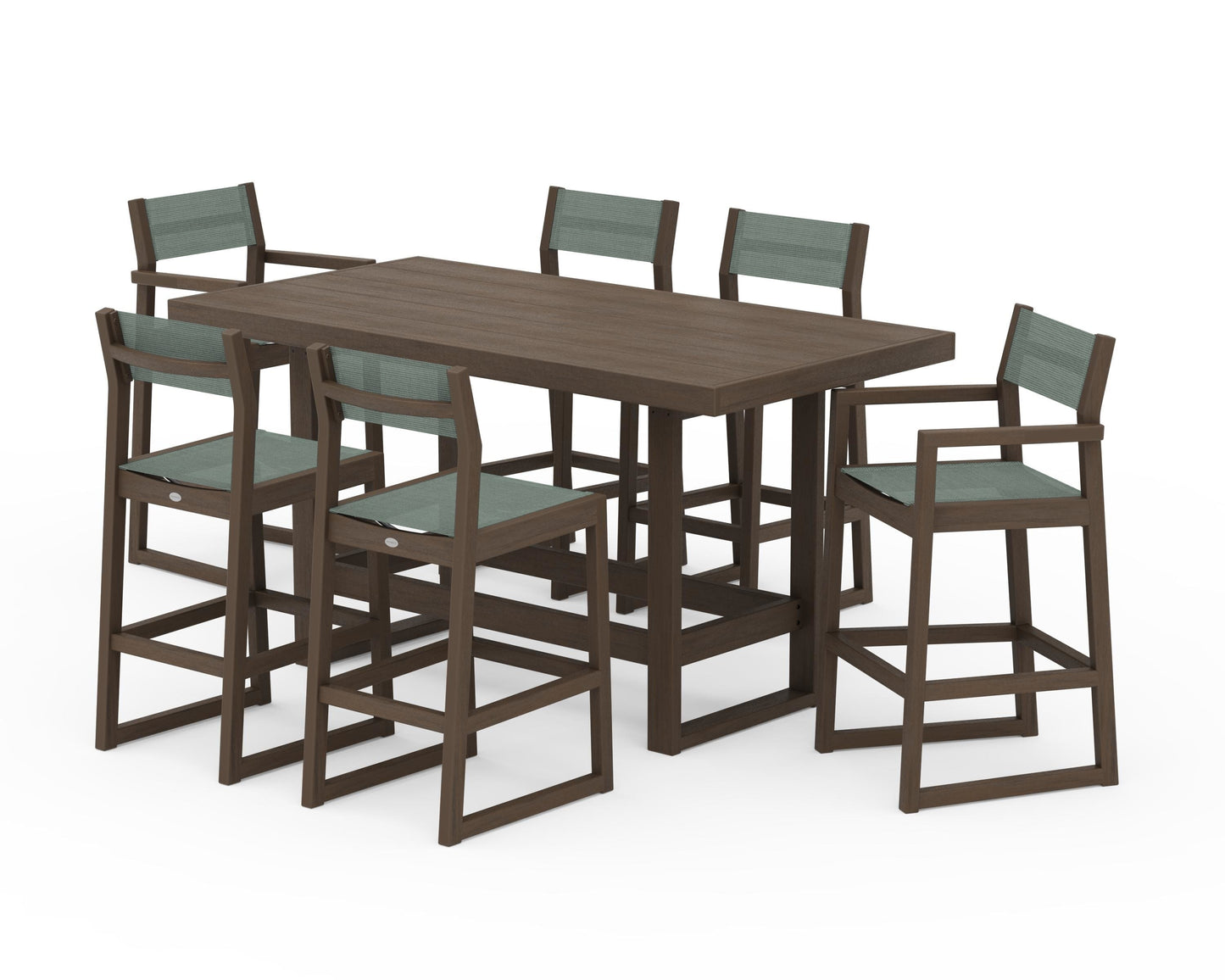 EDGE Sling 7-Piece Bar Table Set