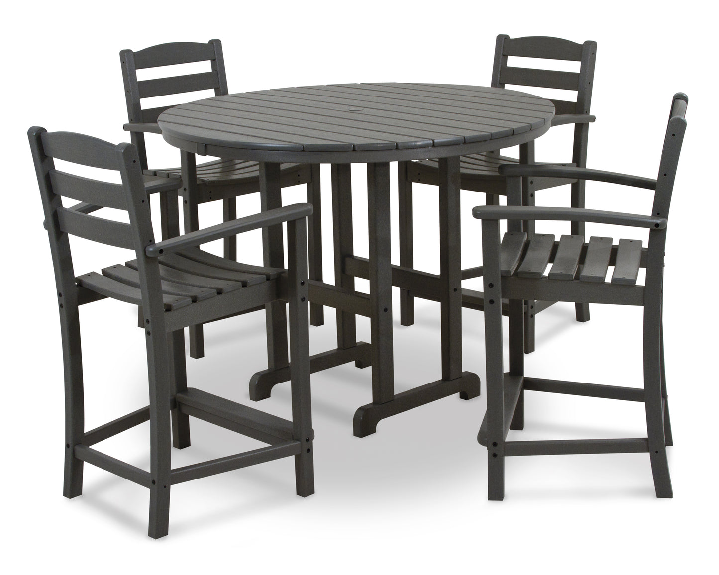 La Casa CafÃ© 5-Piece Round Farmhouse Counter Set