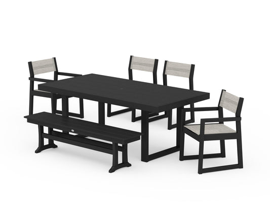 EDGE Sling 6-Piece Dining Set with Bench