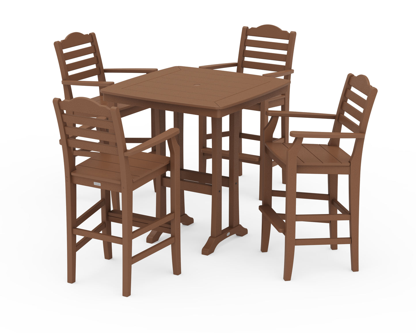 Savannah 5-Piece Bar Set with Trestle Legs