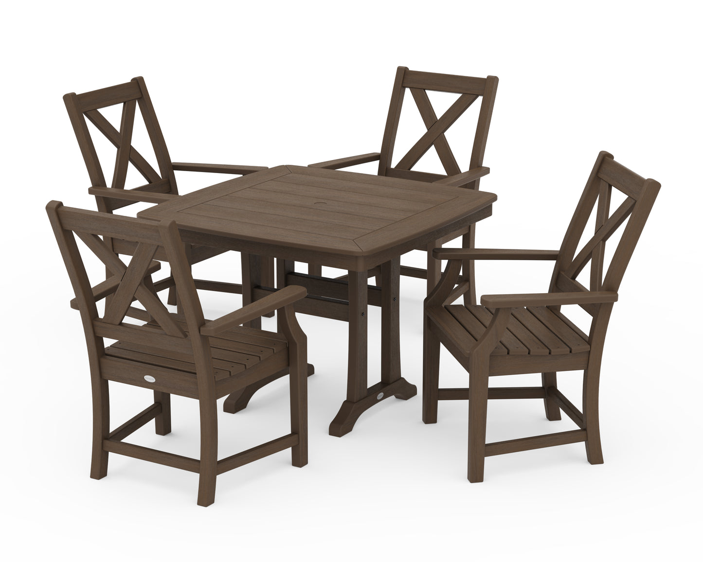Braxton 5-Piece Dining Set with Trestle Legs