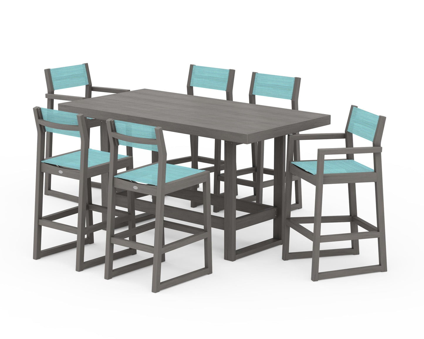 EDGE Sling 7-Piece Bar Table Set