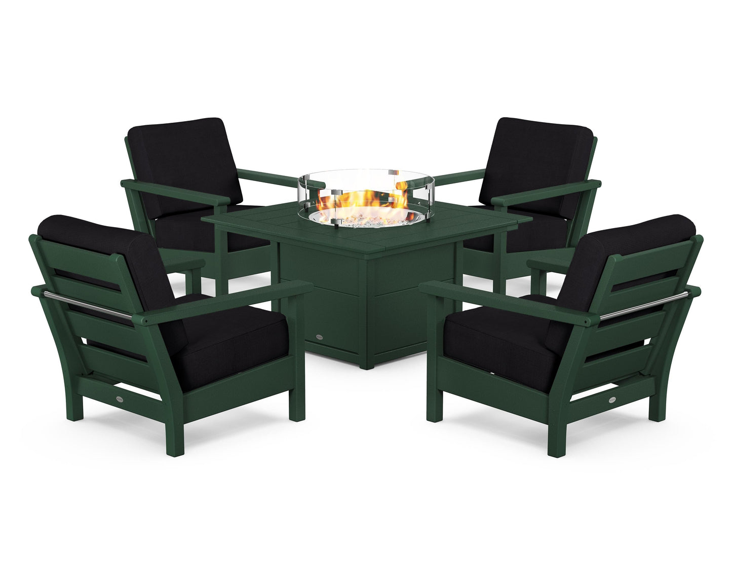 Harbour 5-Piece Conversation Set with Fire Pit Table