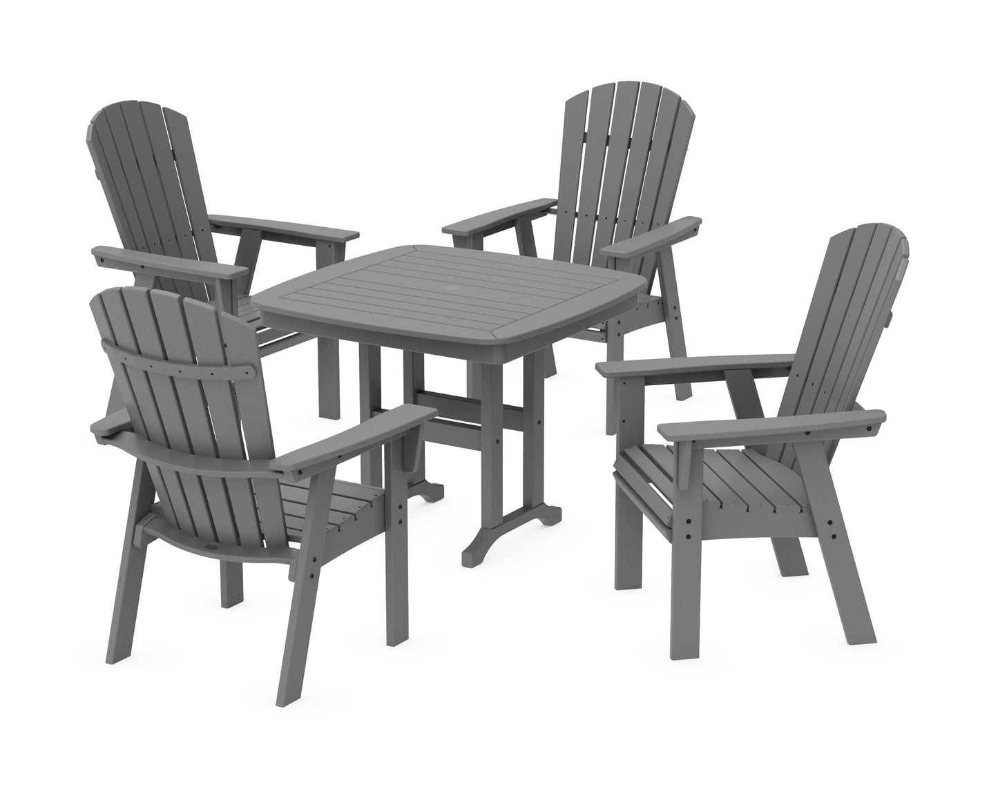Nautical Curveback Adirondack 5-Piece Dining Set