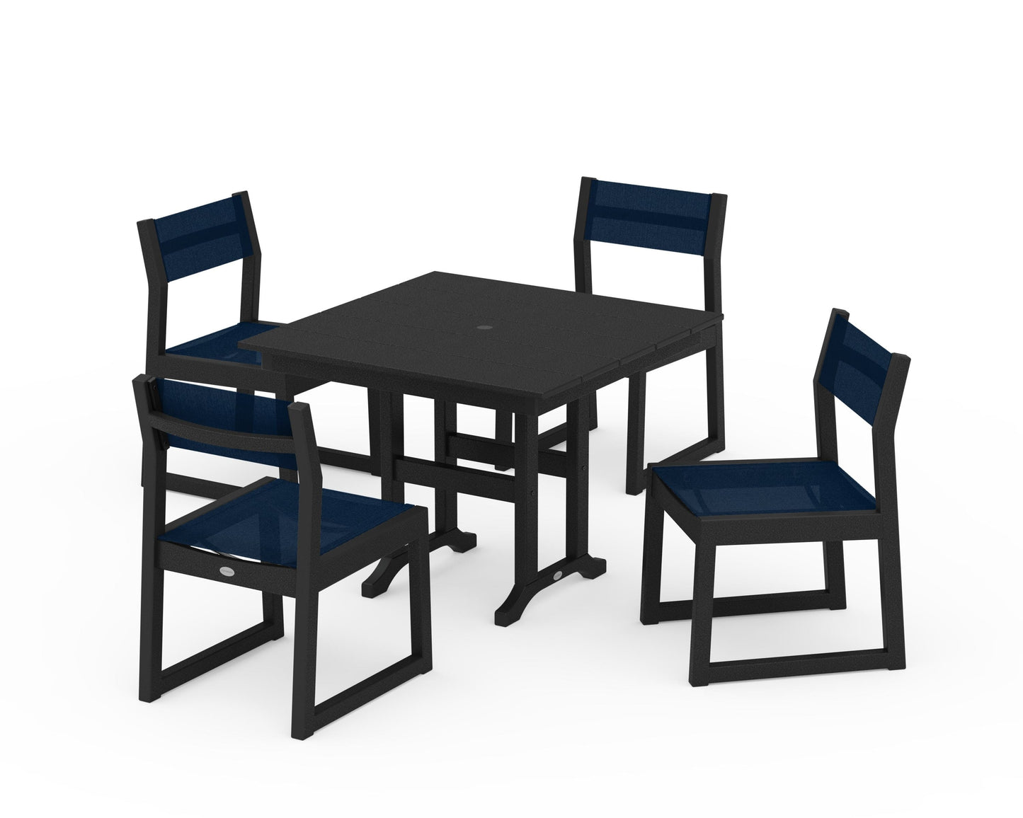 EDGE Sling Side Chair 5-Piece Farmhouse Dining Set