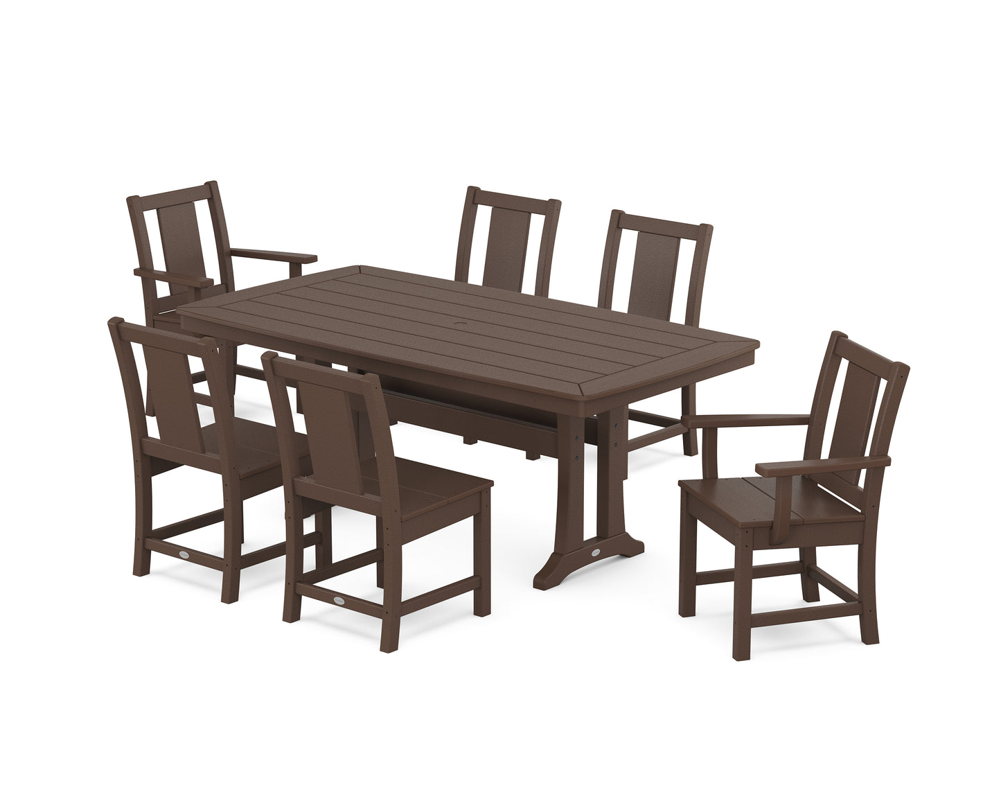 Prairie 7-Piece Dining Set with Trestle Legs