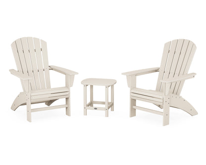 Nautical 3-Piece Curveback Adirondack Set