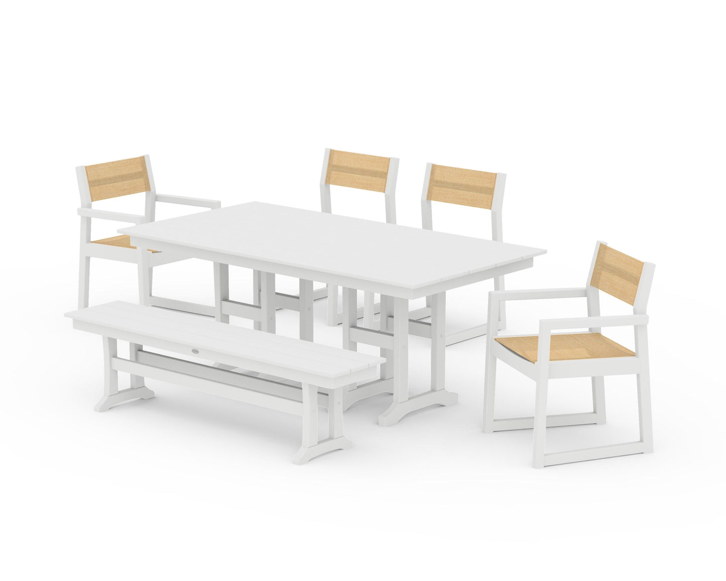 EDGE Sling 6-Piece Farmhouse Dining Set