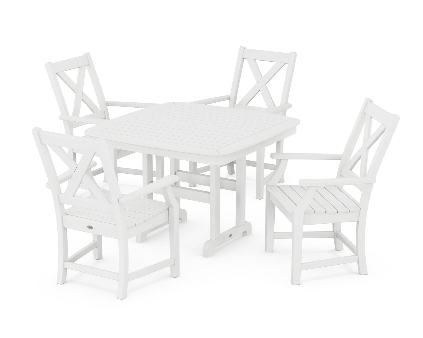 Braxton 5-Piece Dining Set with Trestle Legs