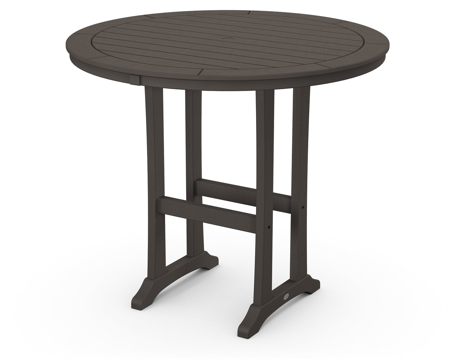 Nautical Trestle 48" Round Bar Table