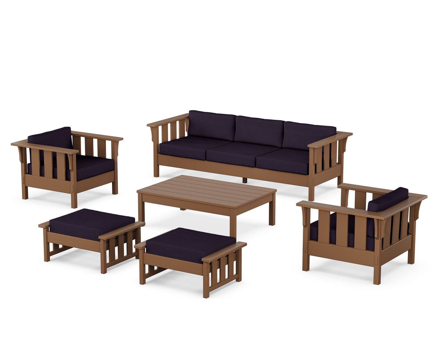 Acadia 6-Piece Lounge Sofa Set