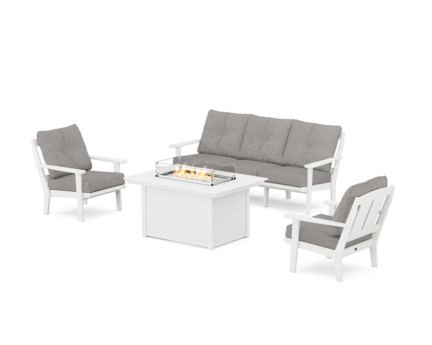 Mission Deep Seating Fire Pit Table Set