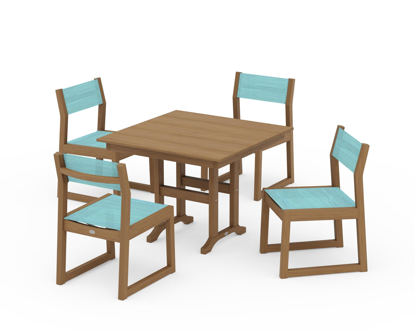 EDGE Sling Side Chair 5-Piece Farmhouse Dining Set
