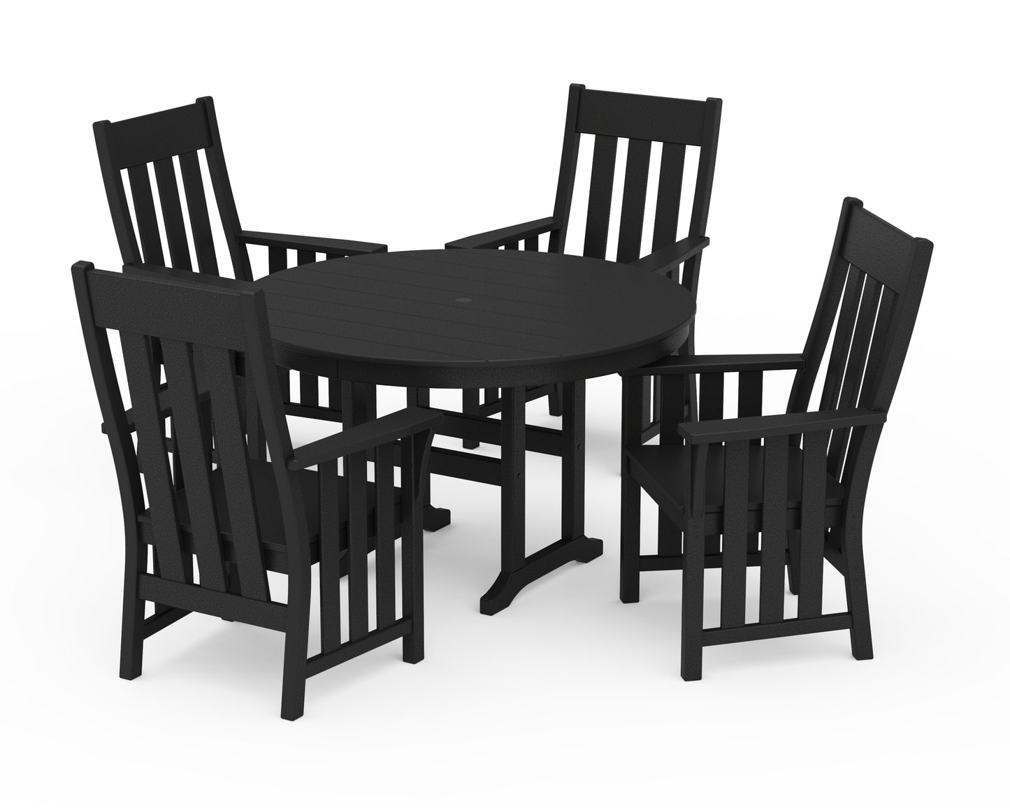 Acadia 5-Piece Round Farmhouse Dining Set