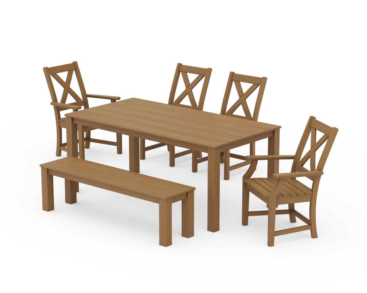 Braxton 6-Piece Parsons Dining Set with Bench