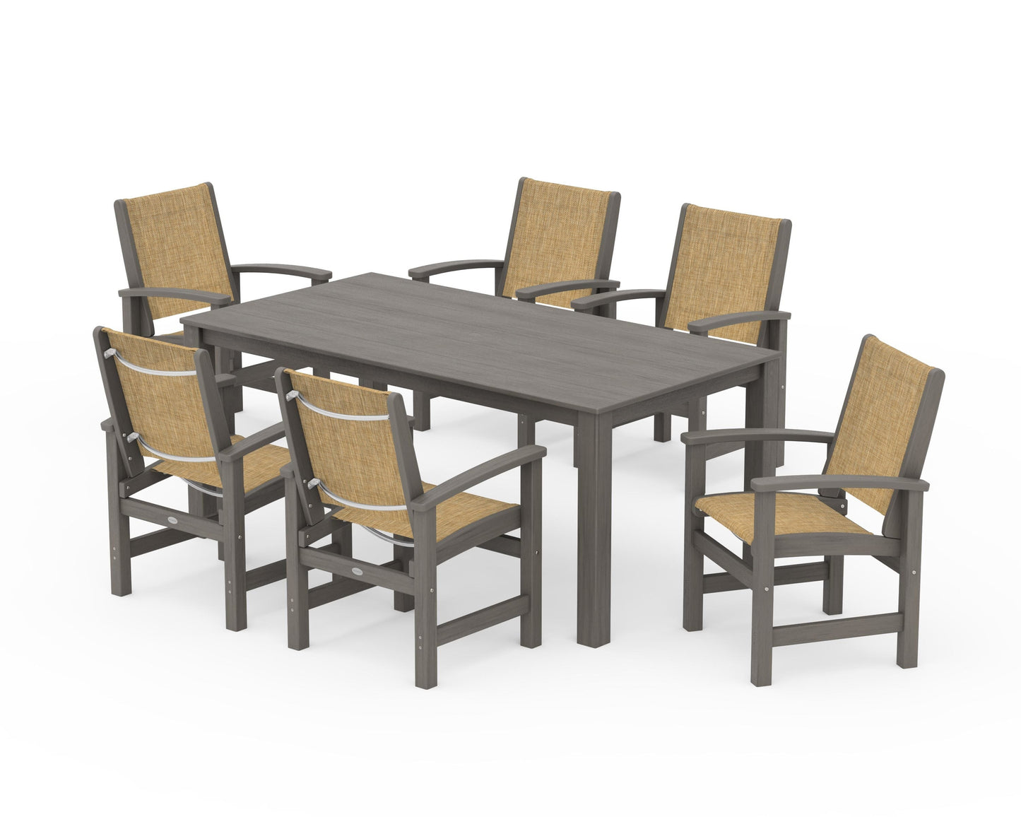 Coastal 7-Piece Parsons Dining Set