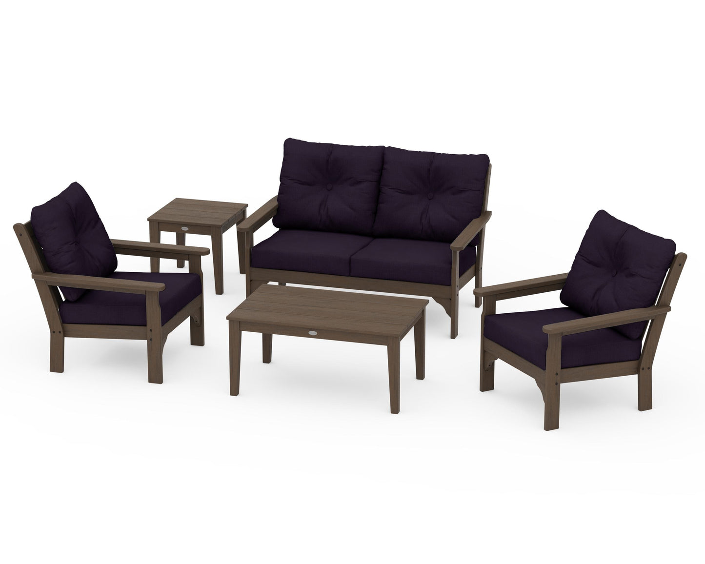Vineyard 5-Piece Deep Seating Set