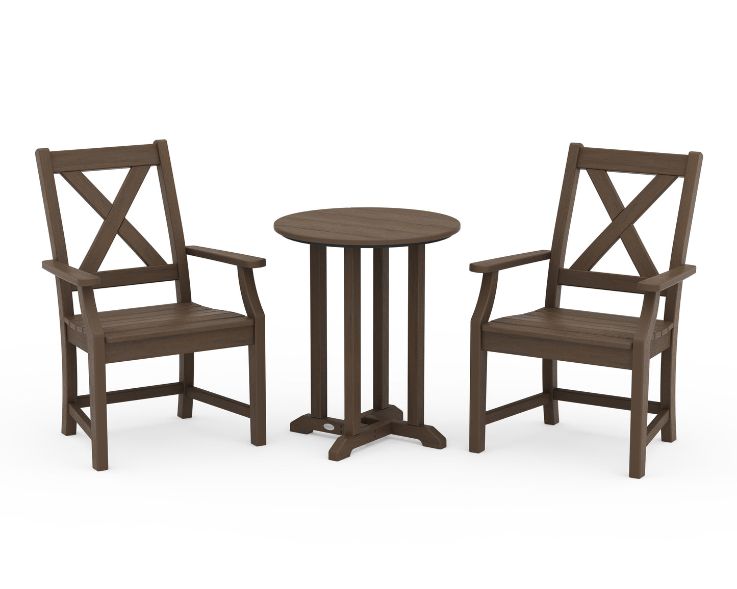 Braxton 3-Piece Round Bistro Dining Set