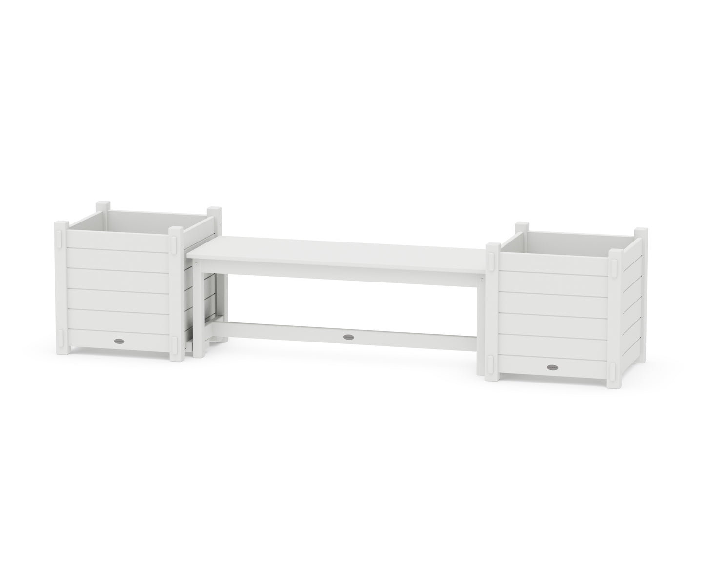 48" Nautical Straight Planter Bench Set - Large