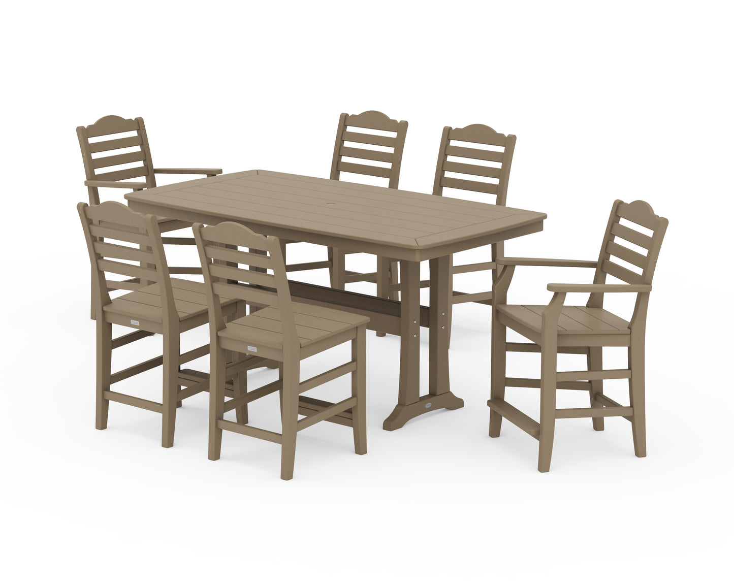 Savannah 7-Piece Counter Set with Trestle Legs
