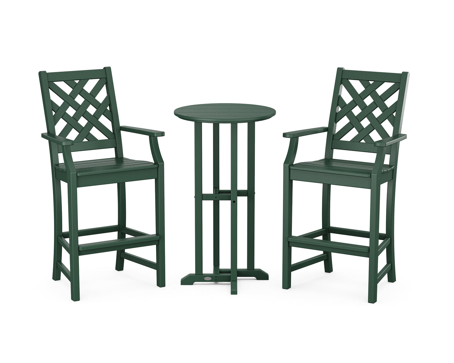 Wovendale 3-Piece Farmhouse Bar Set