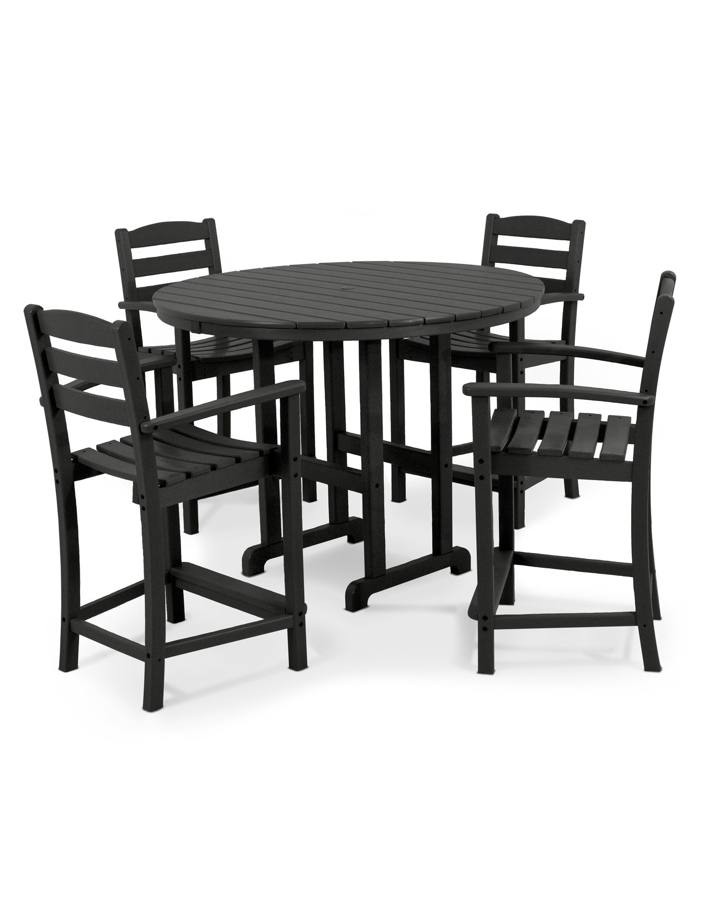 La Casa CafÃ© 5-Piece Round Farmhouse Counter Set