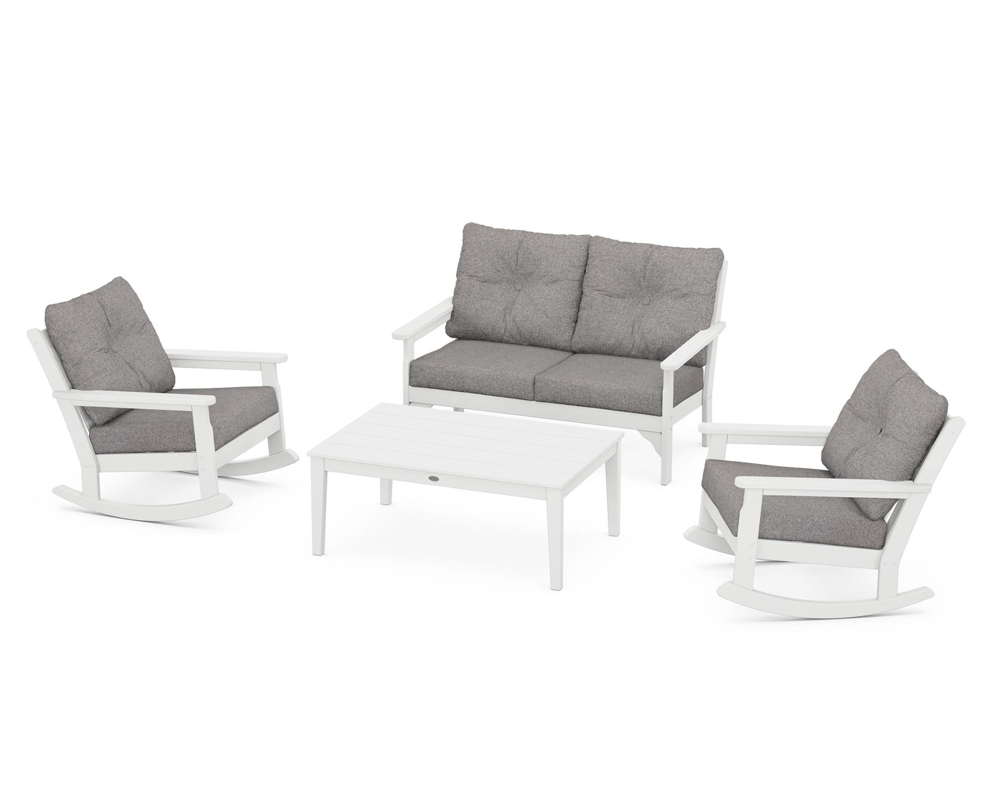 Vineyard 4-Piece Deep Seating Rocking Chair Set