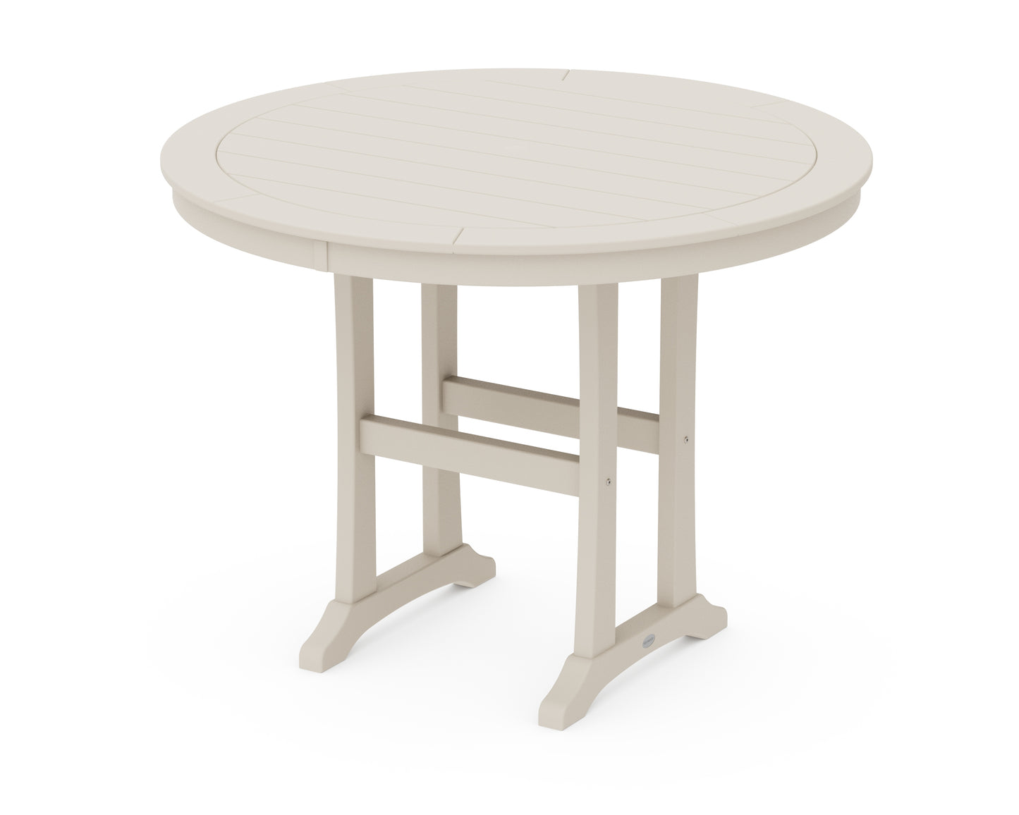 Nautical Trestle 48" Round Counter Table