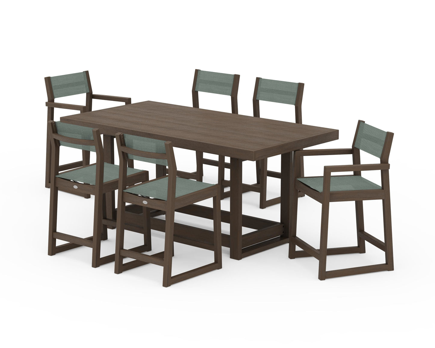 EDGE Sling 7-Piece Counter Table Set