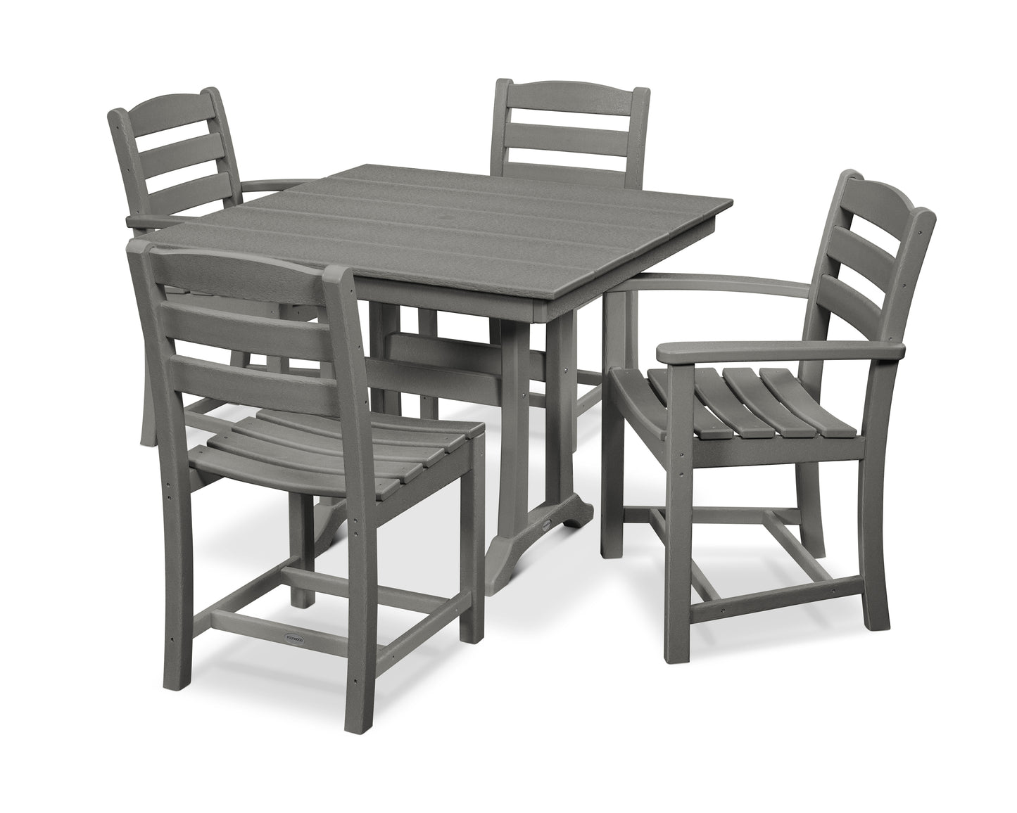 La Casa CafÃ© 5-Piece Farmhouse Dining Set with Trestle Legs
