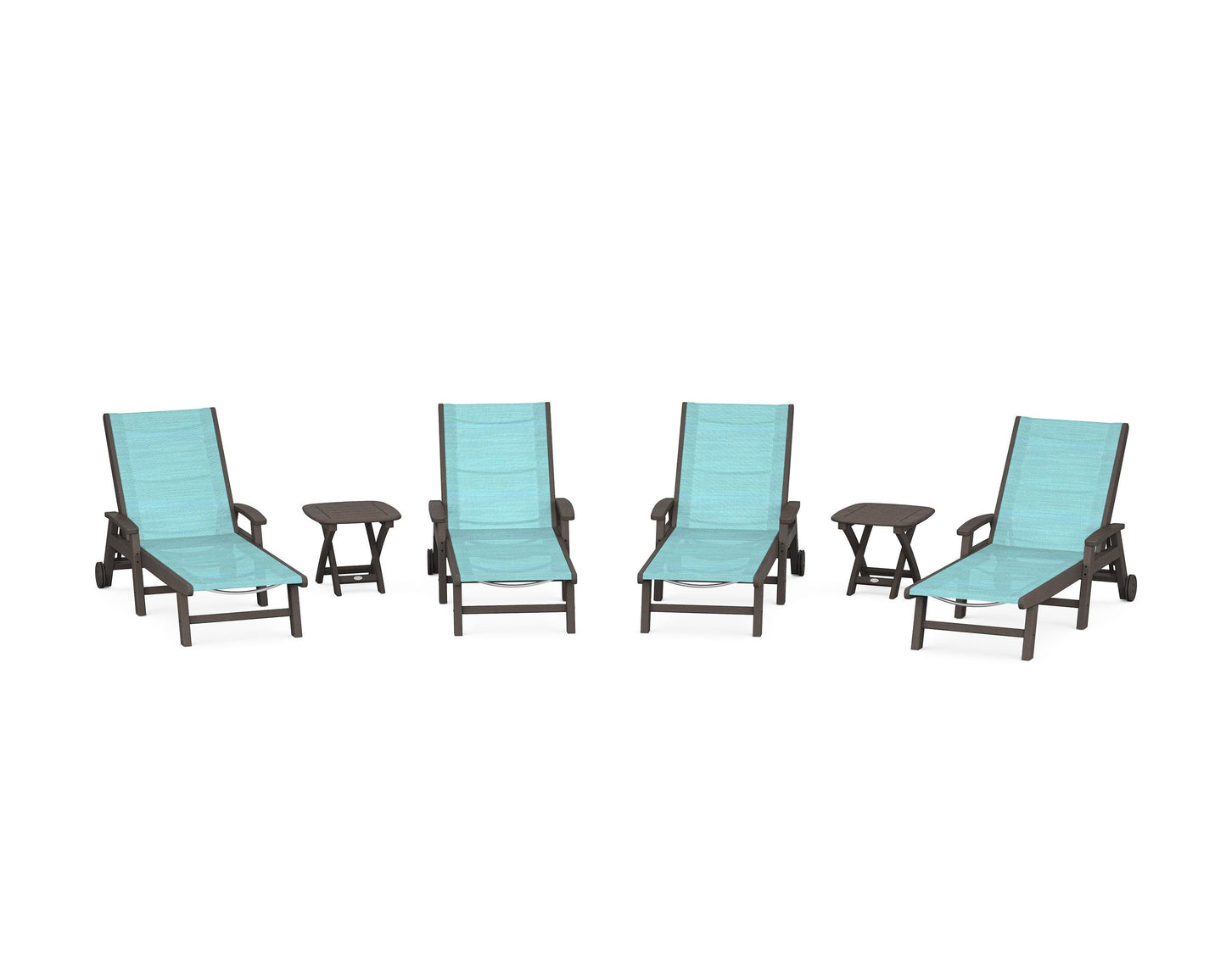 Coastal Chaise 6-Piece Set with Wheels