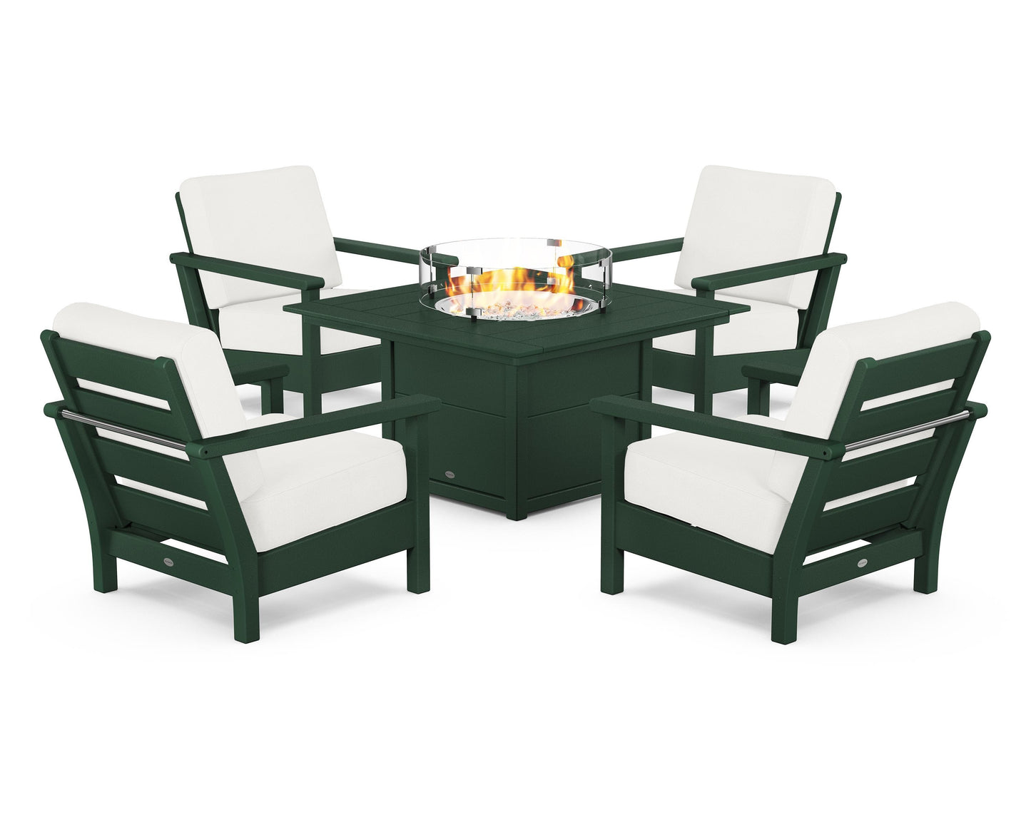 Harbour 5-Piece Conversation Set with Fire Pit Table