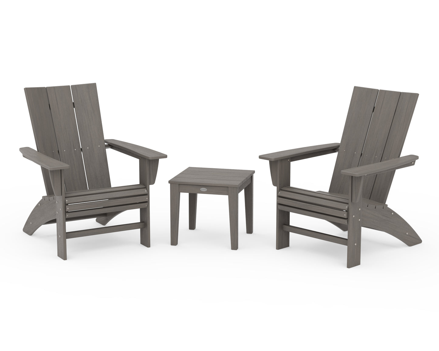 Modern 3-Piece Curveback  Adirondack Set
